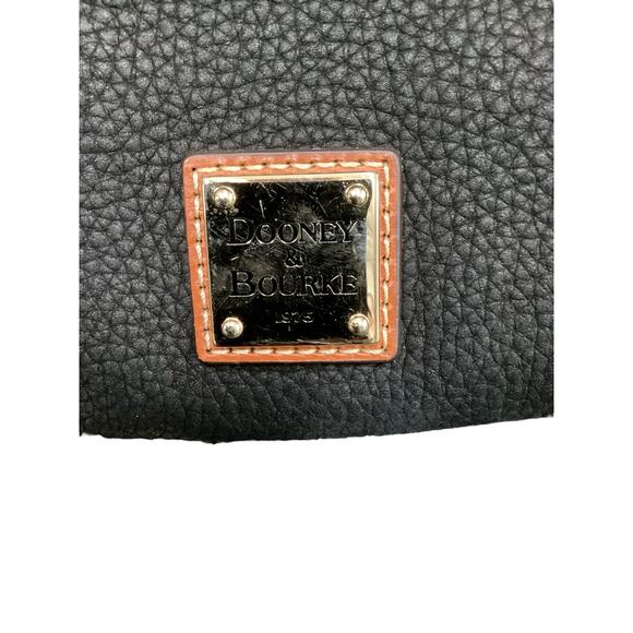 NWOT Dooney &Bourke Bristol Satchel Women’s 1 Size Suede Pebbled Leather Black - Picture 8 of 9